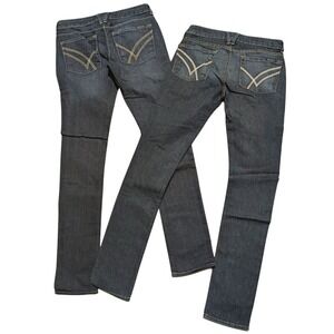 William Rast Jeans Womens 27 Jerri Ultra Skinny Dark Denim Pants 2 Pairs NEW